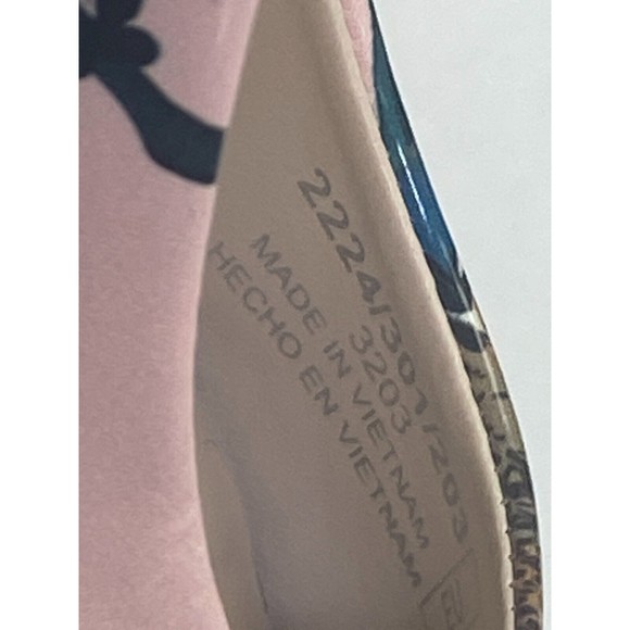 Zara Basic Tropical Animal Floral Pink Block Heel EU Size 36 (us size 6) NEW - Picture 12 of 13